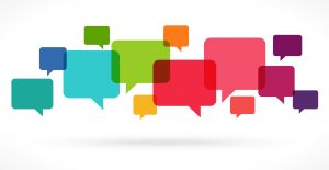 colorful speech bubbles