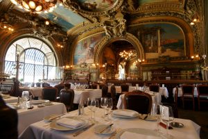 Old fashioned restaurant at Gare de Lyon in Paris